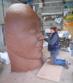 Working on the sculpture project South West Yorkshire Partnership NHS Foundation Trust