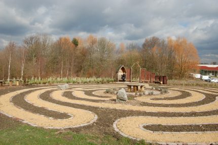 The labyrinth at Fieldhead in Wakefield.