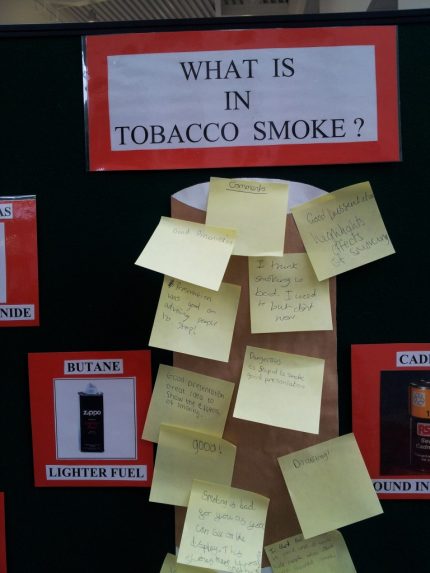 Feedback from the No Smoking Day event.
