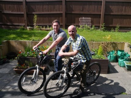 Richard Bates and Chris Howard who set up the cycling group.