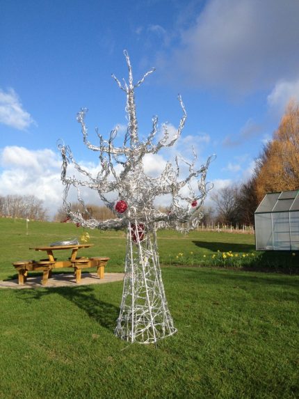 Wire tree sculpture South West Yorkshire Partnership NHS Foundation Trust
