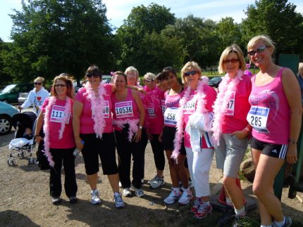 The team raised hundreds of pounds for charity in last year's Race for Life.