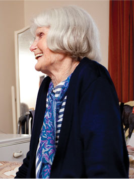 elderly woman laughing South West Yorkshire Partnership NHS Foundation Trust