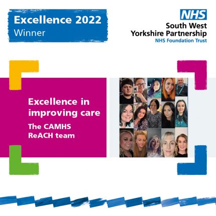 The CAMHS reach team winner of the excellence in improving care award