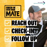 Read more: We’re supporting the ‘check in with your mate’ suicide prevention campaign