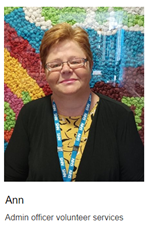 Photo of Ann Campbell, Volunteers service admin officer