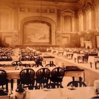 Old photo of hospital dining hall