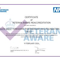 Read more: Trust reaccredited as Veteran Aware