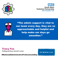 An image with the text - “The admin support is vital to our team every day, they are so approachable and helpful and help make our days go smoother.”