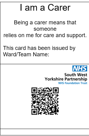 An image of a card for carers