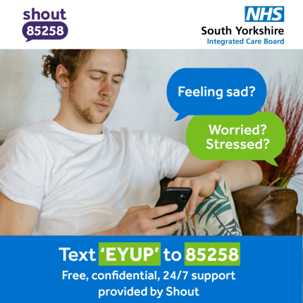 Text EYUP to 85258