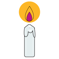An icon of a candle