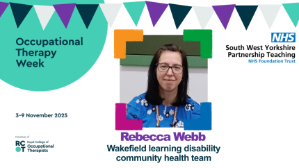 Picture of occupational therapist Rebecca Webb - Wakefield learning disability community health team
