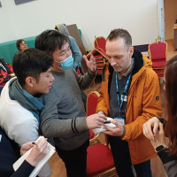 Recovery College Hong Kong delegation visit - people talking about object