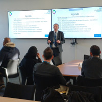 Chief Executive Mark Brooks talking to the audience