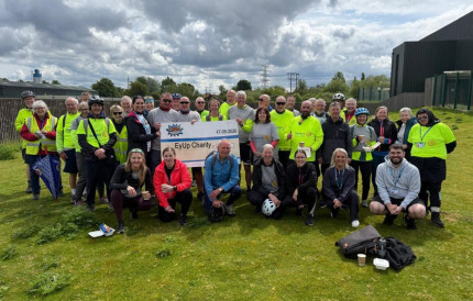 Photo of cyclists who joined our On Yer Bike fundraiser.