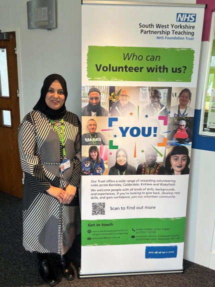 A photo of volunteer Shehnaz