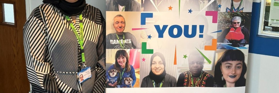 A photo of volunteer Shehnaz