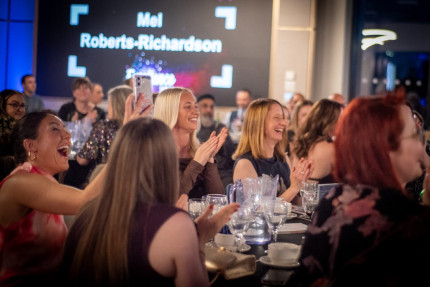 Photo of an awards ceremony