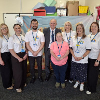 Chief Executive Mark Brooks and the Wakefield community learning disabilities team