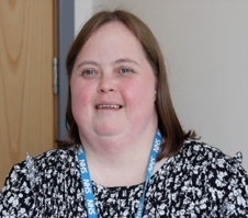 Peer support worker Catherine Horbury