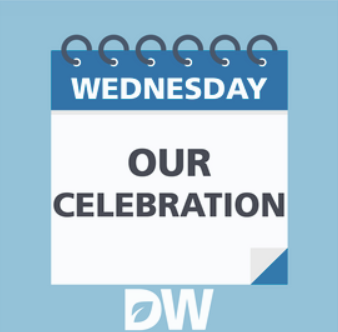 Calendar with Wednesday - our celebration