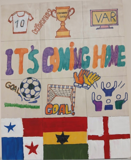 Football themed canvas
